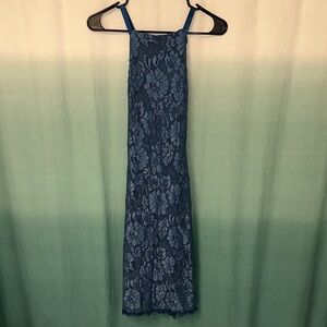 Lulu's Navy Lace Dress